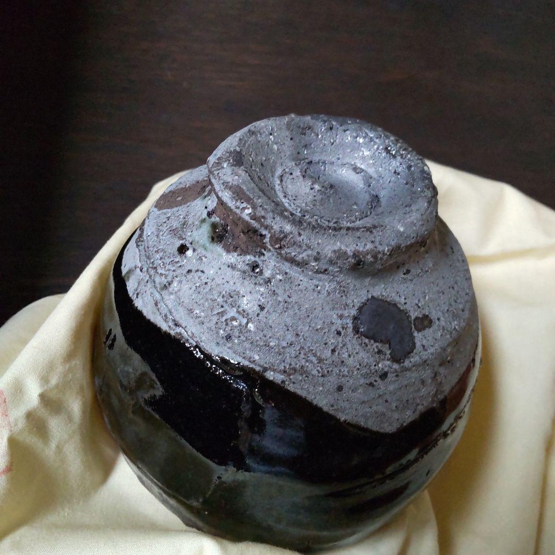 鯉江良二　引出し黒　茶碗