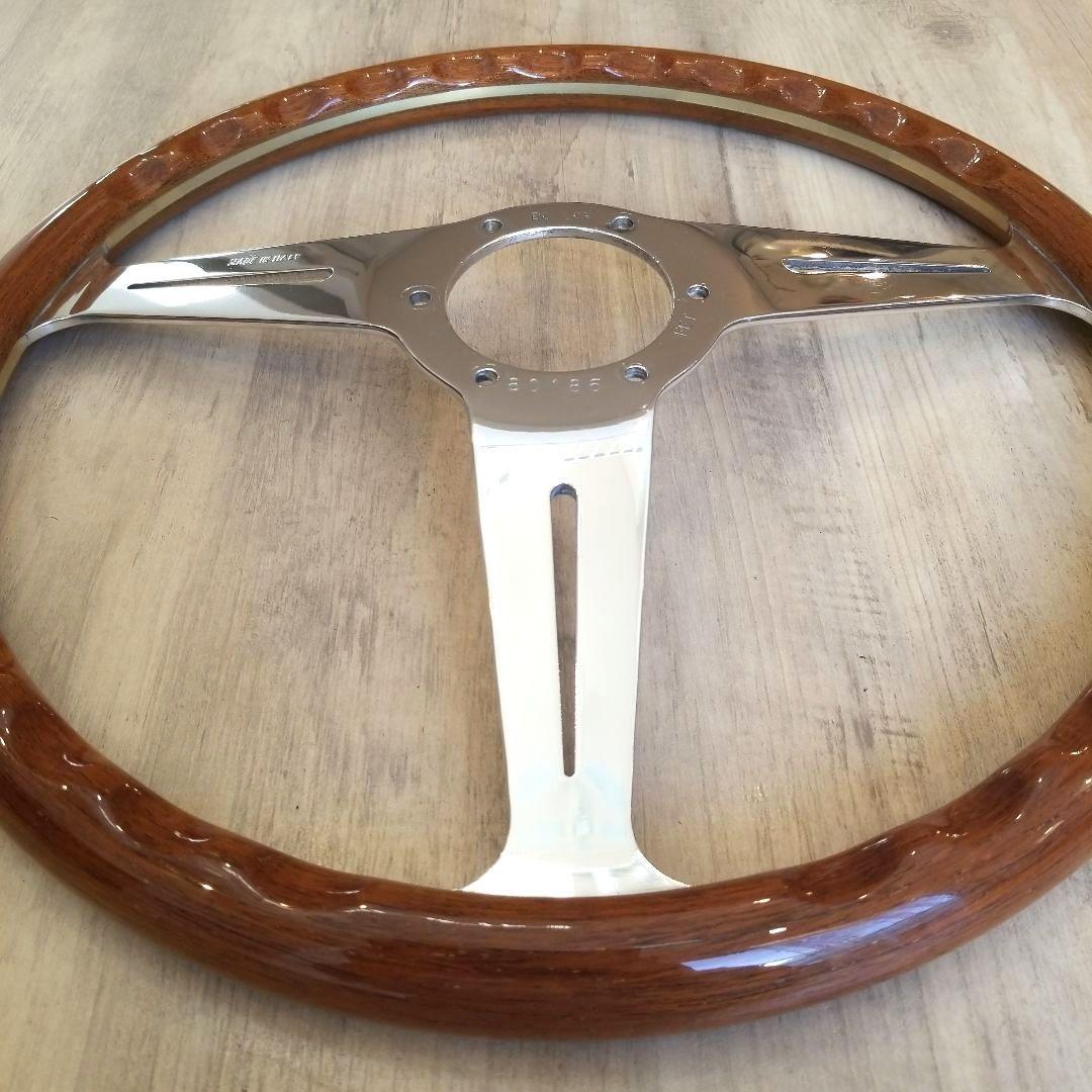 【美品】NARDI☆ナルディクラシックウッドポリッシュ/36Φ【FET刻印有り】