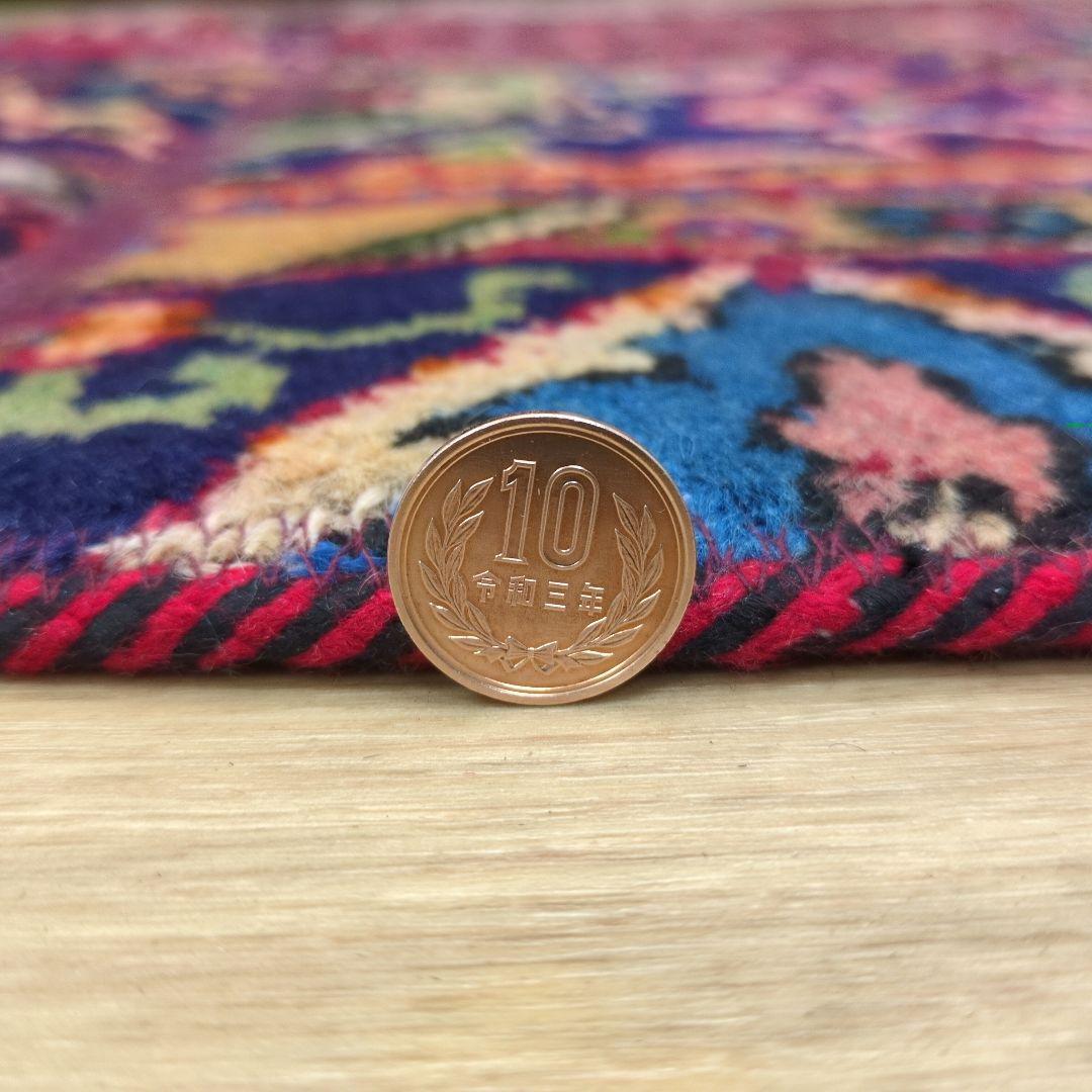 ペルシャ絨毯 パッチワーク アンティーク 150x94 手織り クリーニング済み