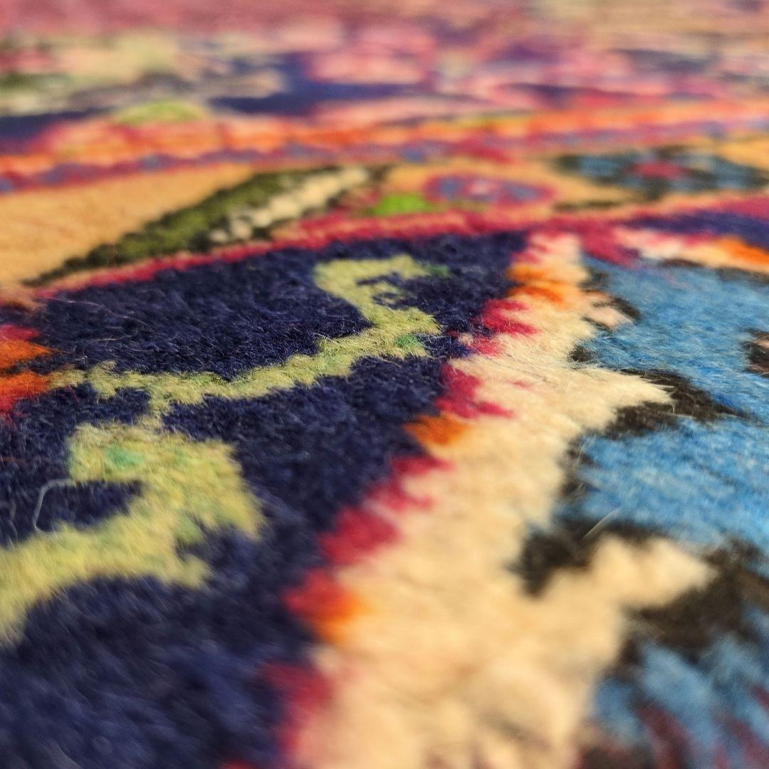 ペルシャ絨毯 パッチワーク アンティーク 150x94 手織り クリーニング済み