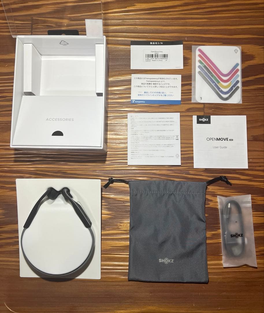 SHOKZ OpenMove 骨伝導イヤホン ワイヤレスイヤホン6時間使用可能