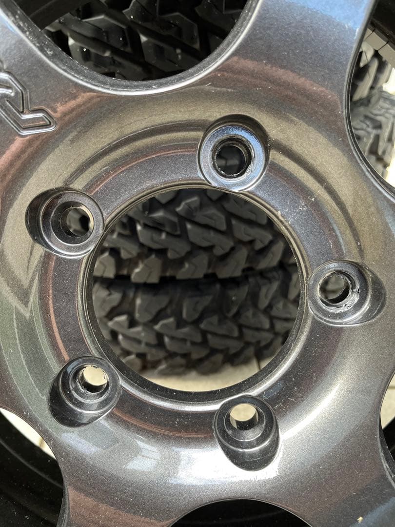 ５本セット　走行5000キロバリ溝　レイズ タイヤ・ホイールセット　JB64