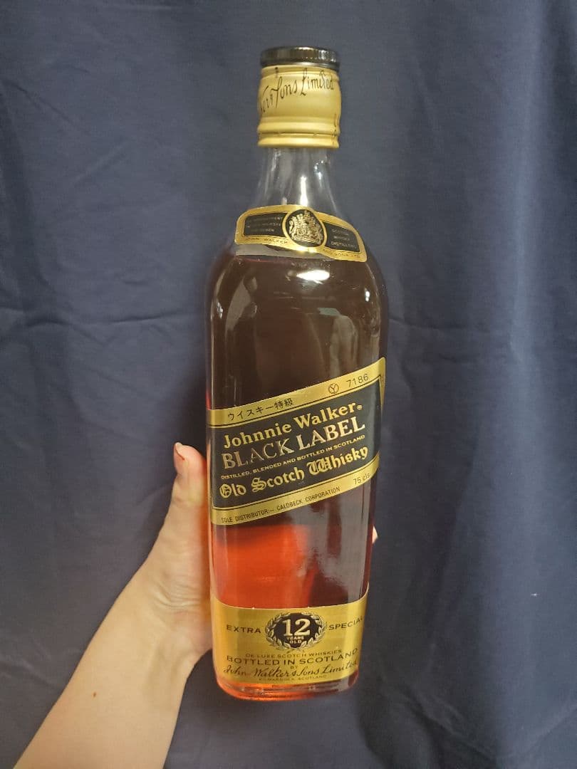 GLORIAOCEANシップボトル760㎖ジョニーウォーカーブラックラベル12年