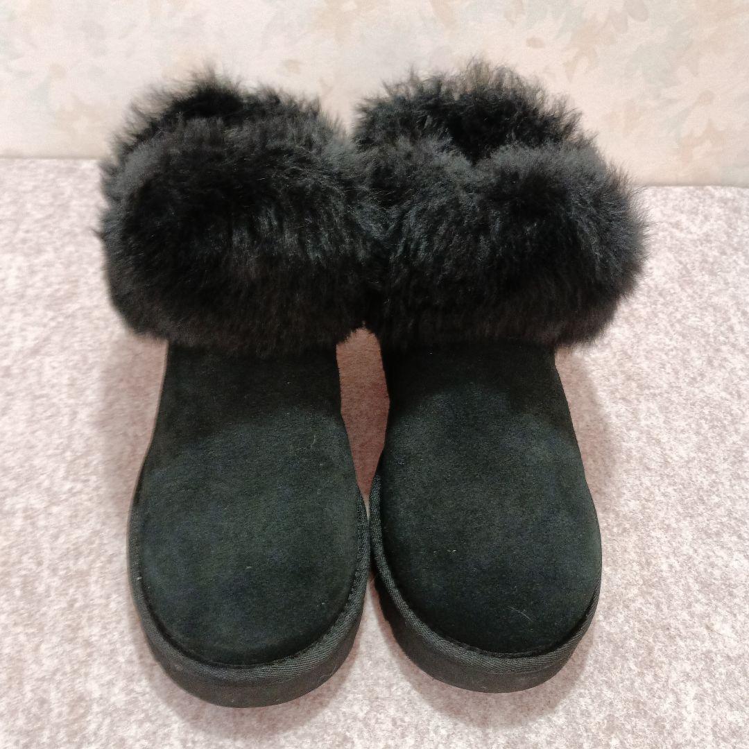 UGGムートンブーツ　24cm 黒　アグブーツ　UGG ムートンブーツ
