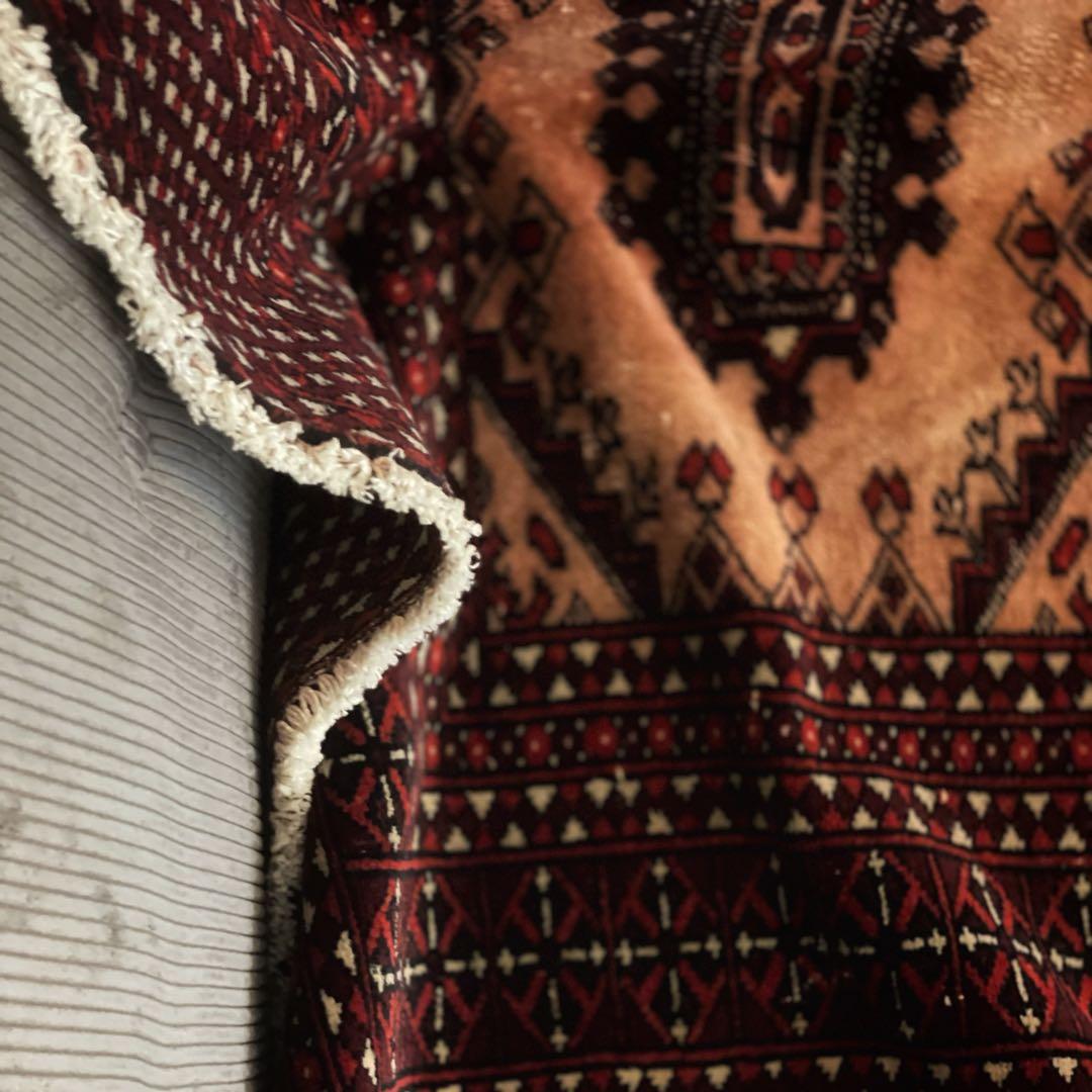 【在庫整理／大幅値引】145×90パキスタン・ラホール産 ヴィンテージラグ