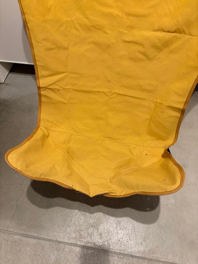 【2脚セット】ラフマ バタフライチェア イエロー　XL