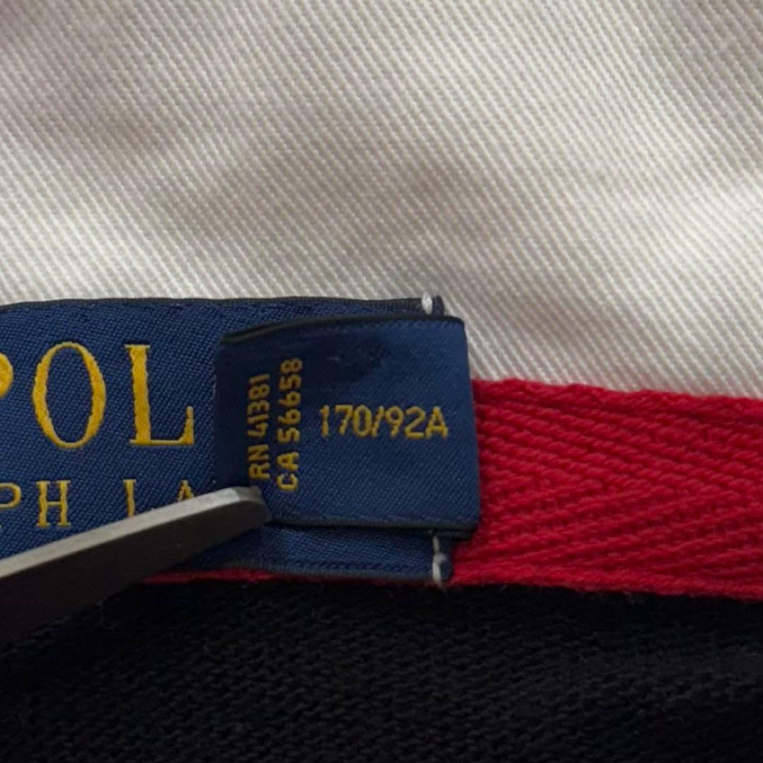 POLO Ralph ポロベア ラガーシャツ 長袖 メンズ 黒赤