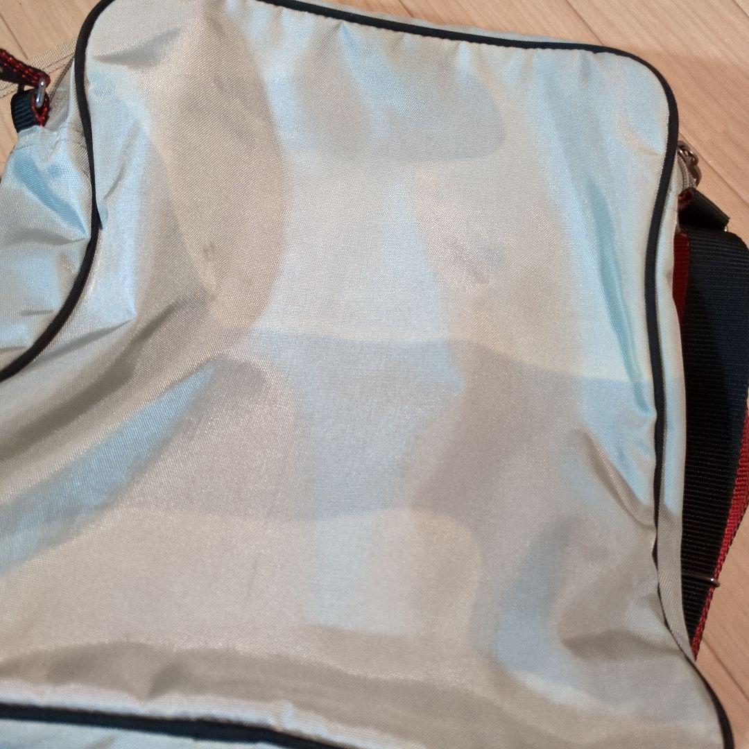 Nike ショルダーバッグ シルバー/レッド　80s　レトロ