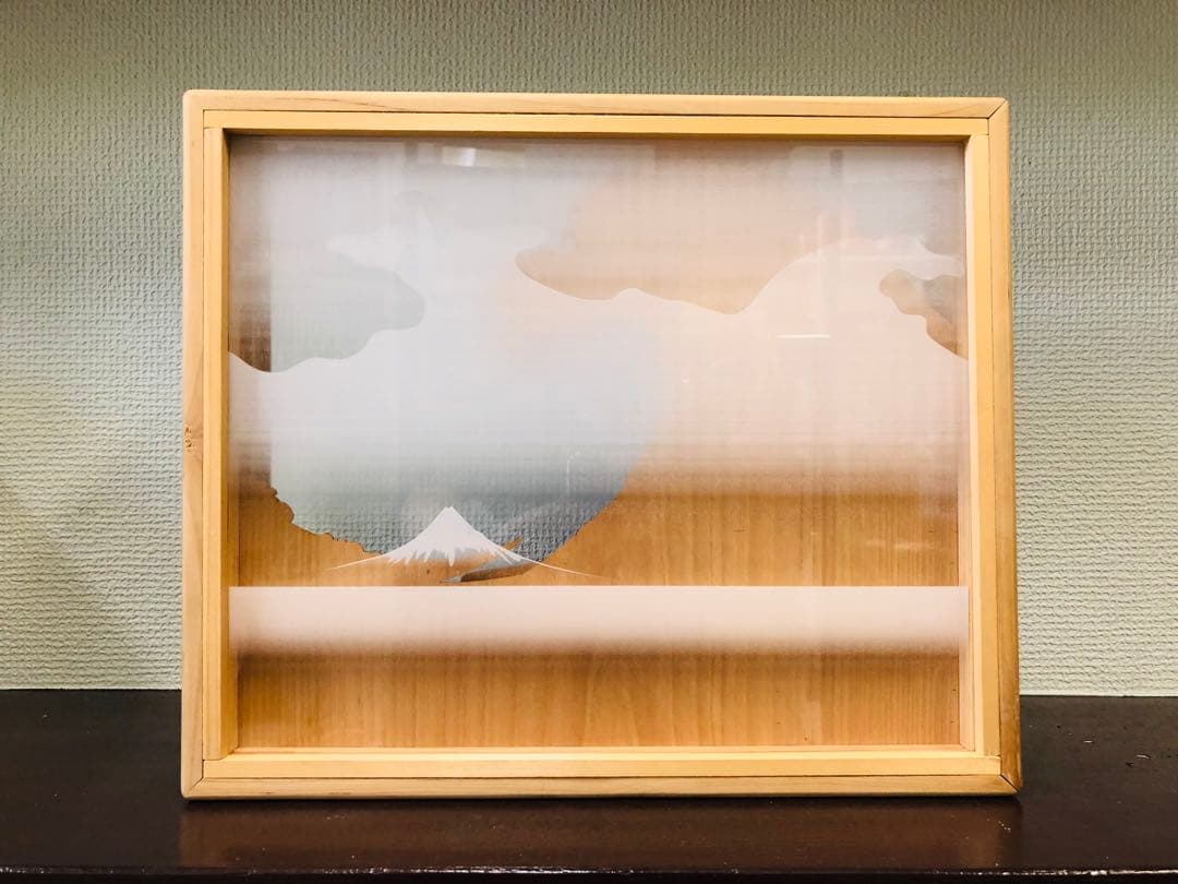 希少北斎神奈川沖浪裏木製オブジェのとひば