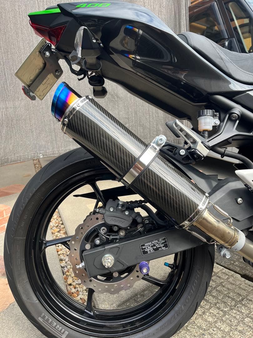 ninja400 マフラー　BEAMS R-EVO2 カーボン【ジャンク品】