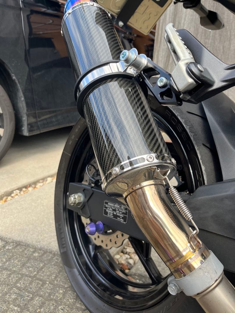 ninja400 マフラー　BEAMS R-EVO2 カーボン【ジャンク品】