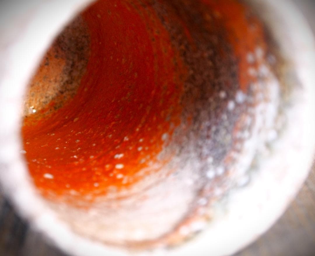 人気作家★デレックラーセン★窯変麦酒器★穴窯