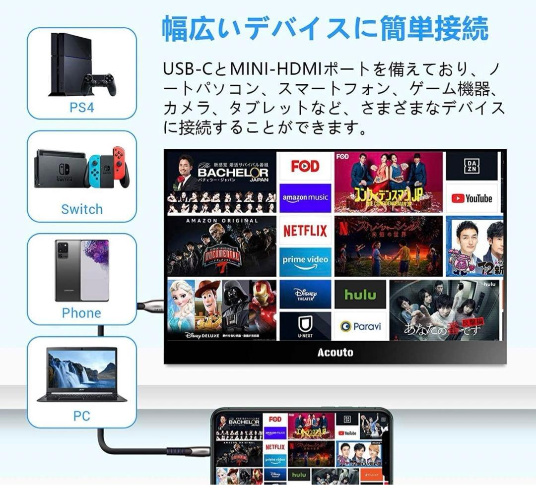 モバイルモニタ 13.3 HDR スタンドセット スイッチ ipad 対面営業