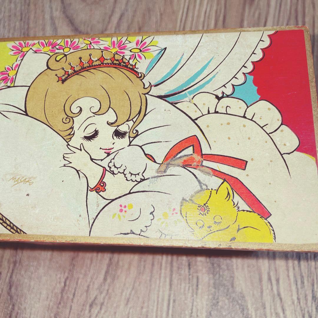 わたなべまさこ 宝石箱 オルゴール BOX 昭和レトロ 木箱 激レア 幻 一点物