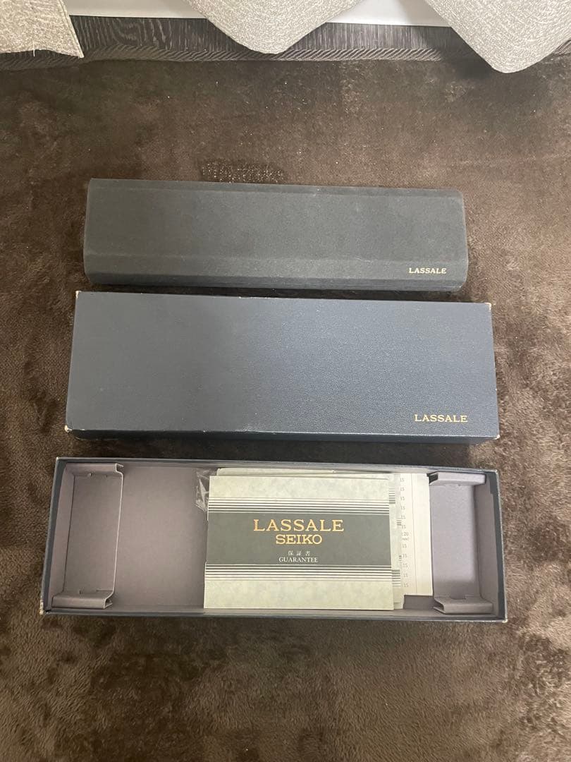 ゆ*」様 ヴィンテージ　超稀少　セイコーラサール　ブレスレット腕時計　グリーンス