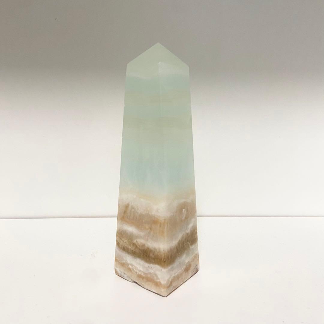 【美品】Kamoku カリビアンブルーカルサイト インテリア　天然石