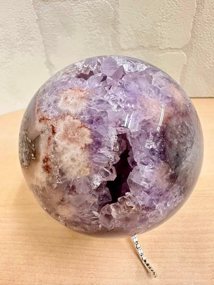 高品質！　アメジスト　ブルーアゲート　フラワーアゲート　笑口　スフィア　虹入