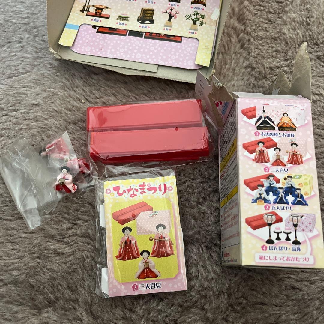 ミニチュアRE-MENT ひな祭り 雛人形 8箱入り