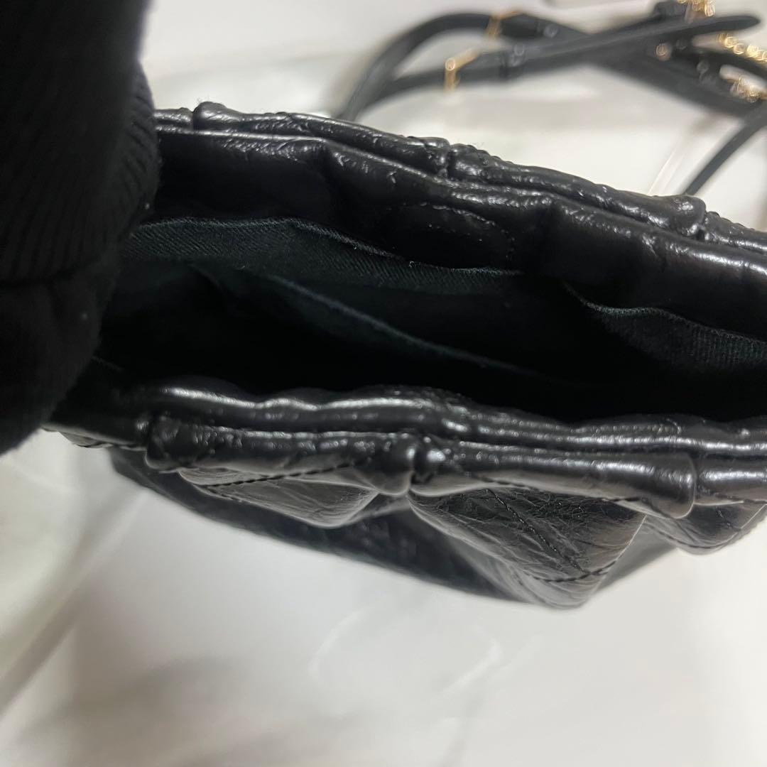 Duo ドゥオ チェーンハンドルツーウェイバックパック - ブラック　Sサイズ