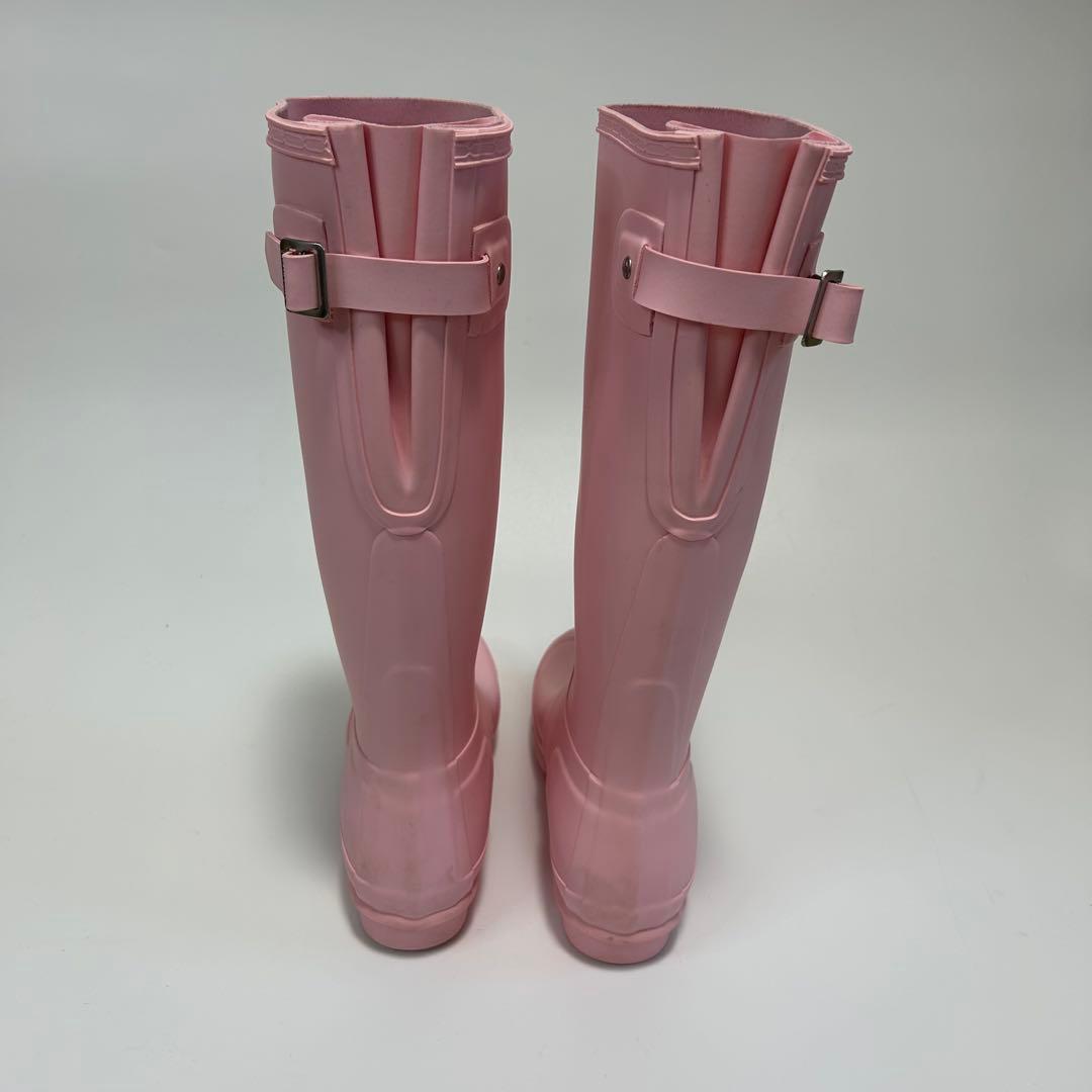 【極美品】HUNTER 長靴 レインブーツ ピンク 24㎝