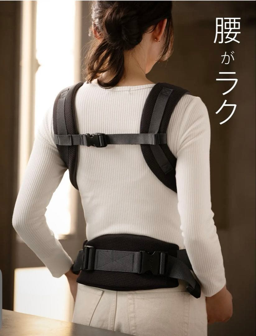 アップリカ　ラクリスLaclis 抱っこ紐 ネイビー　美品　短時間着用