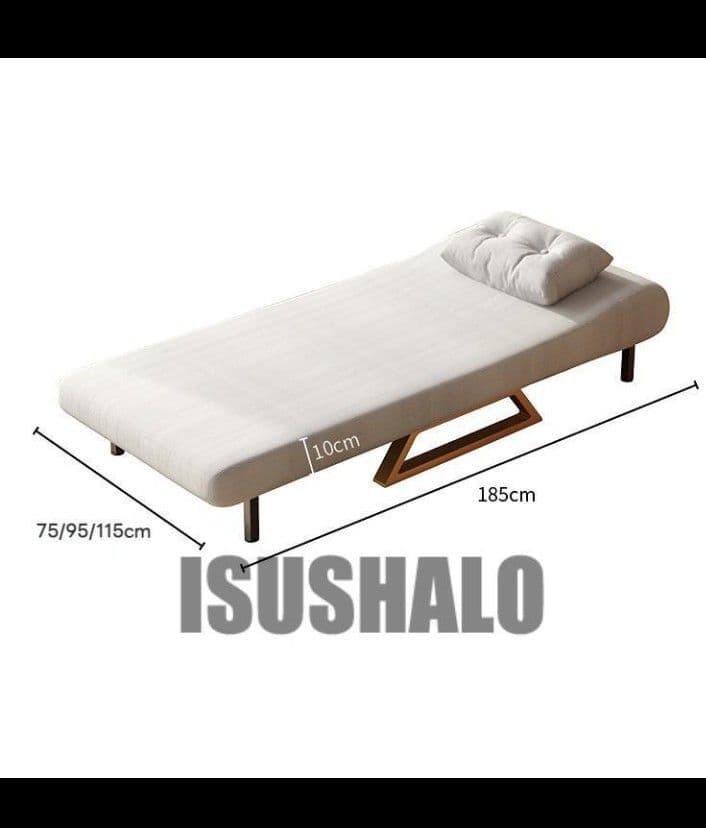 ISUSHALO ワイドソファ 115cm オフホワイト