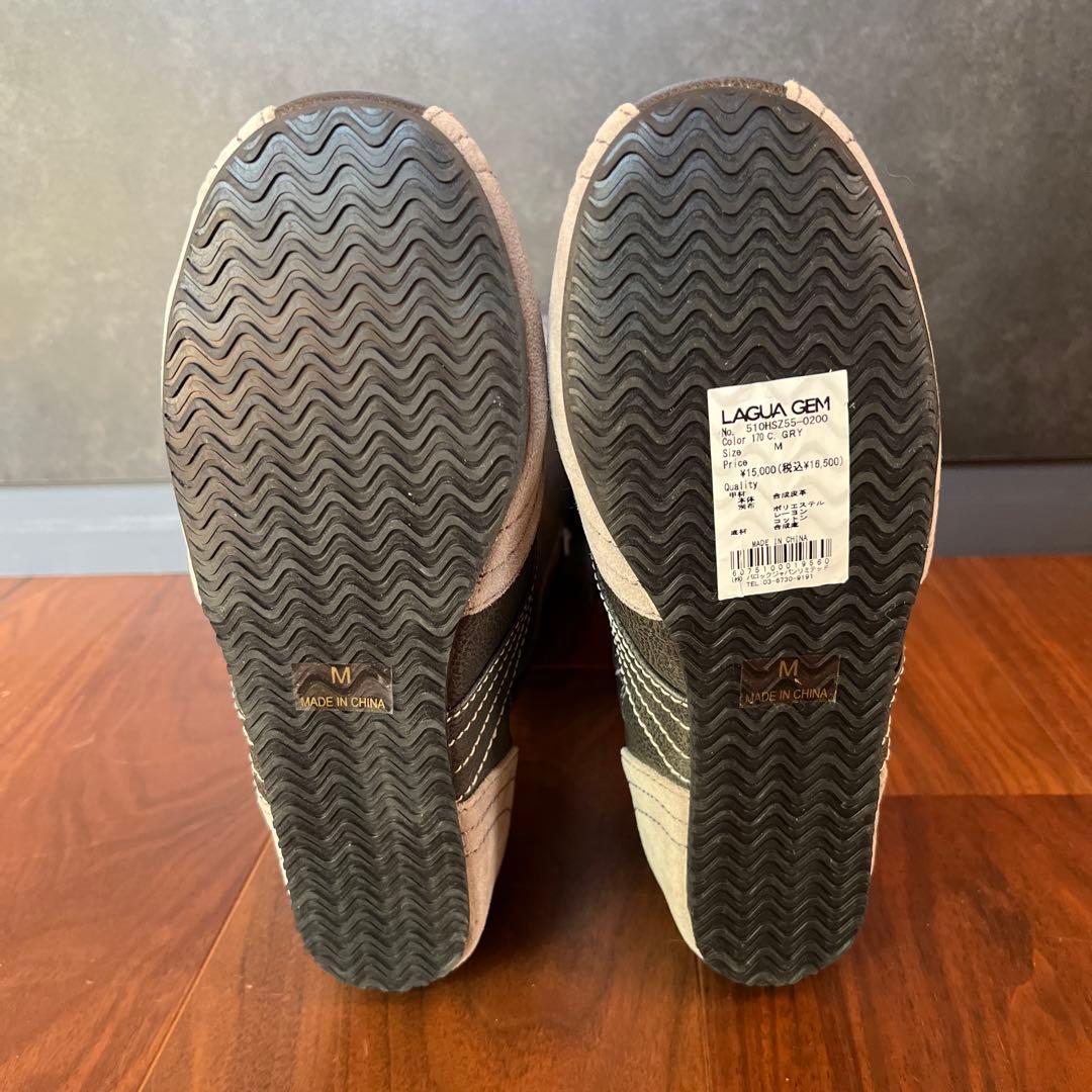 LAGUA GEM ラグアジェム　オーバーハイシューズ　サイズM グレー