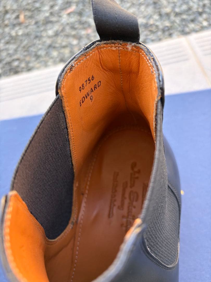 ジャランスリワヤ　ブラック サイドゴアブーツ レザー