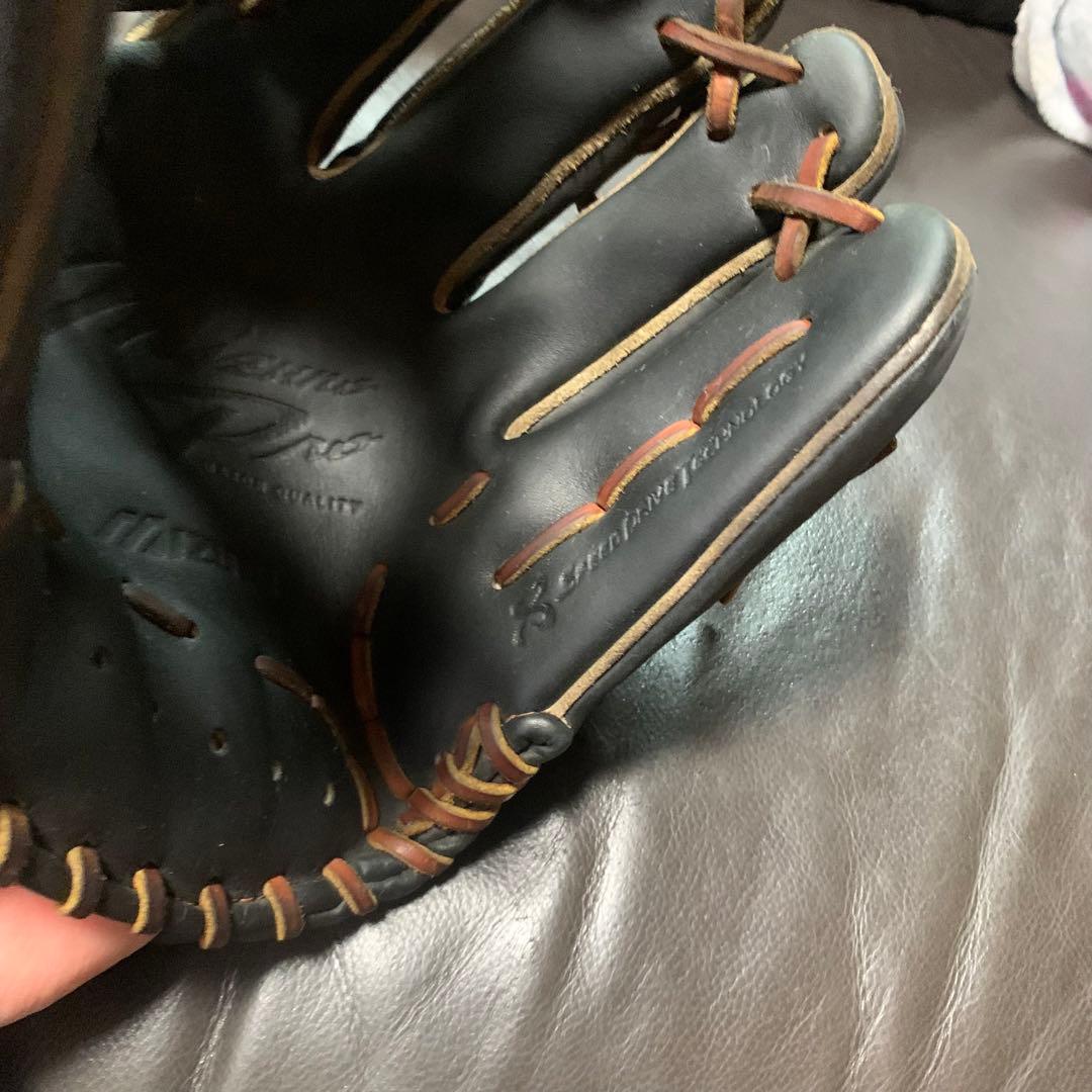 Mizuno Pro 硬式内野手用グローブ 黒