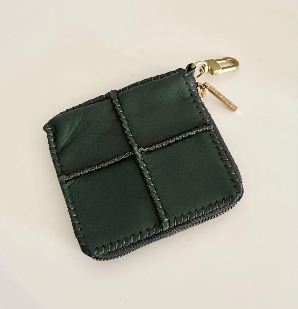 ジャマンピアッシュ ポーチ付きレザーショルダーバッグ