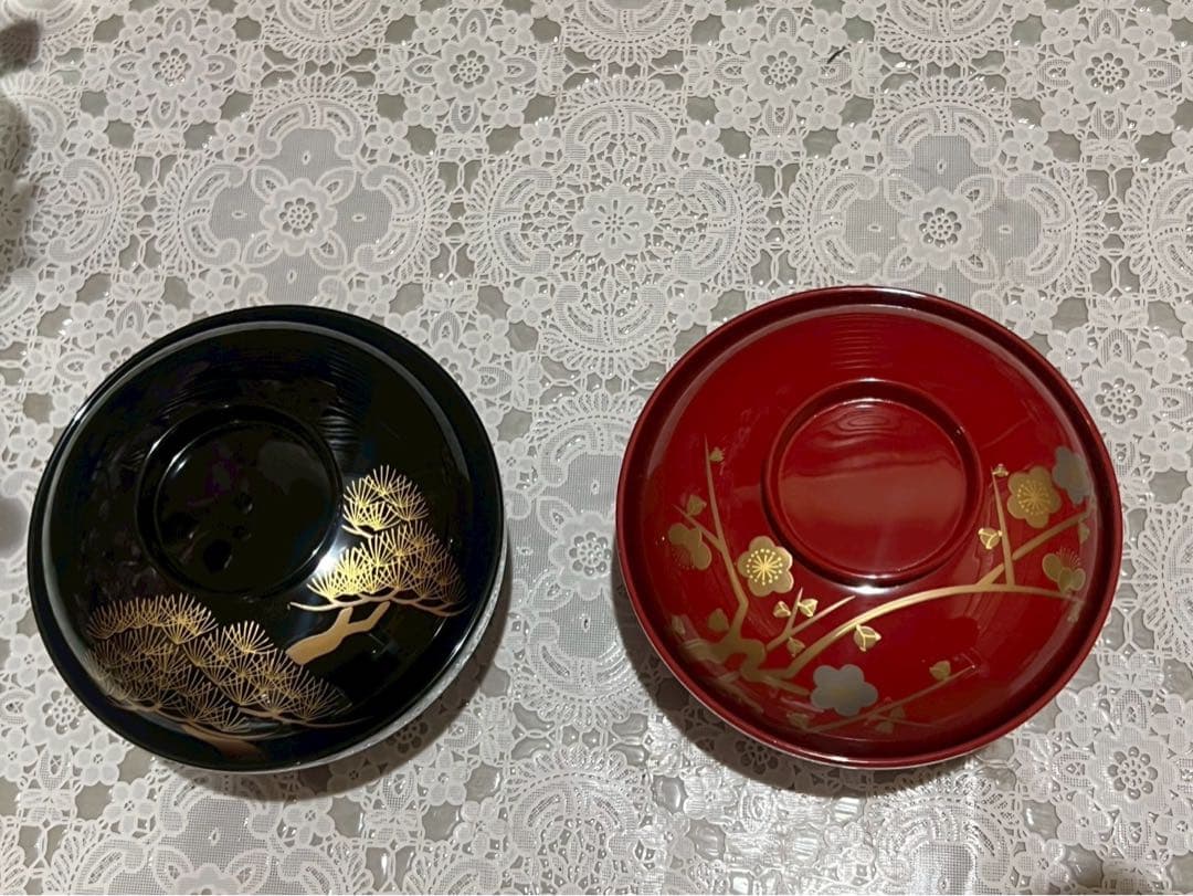 新品 未使用 京漆匠 平安 象彦 松梅 久美椀 セット 蓋付 吸物椀 高級