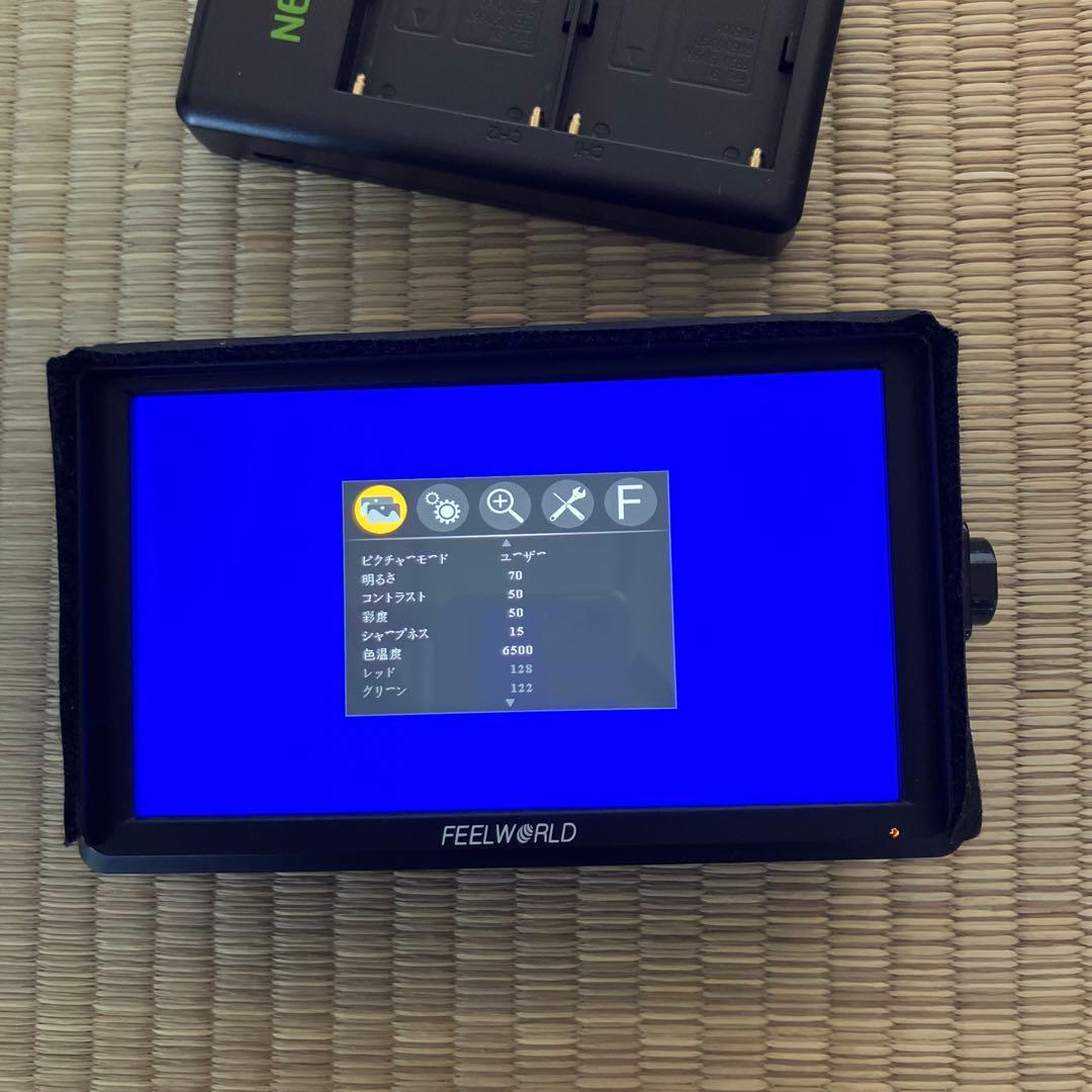 FEELWORLD FW568 バッテリー 付き