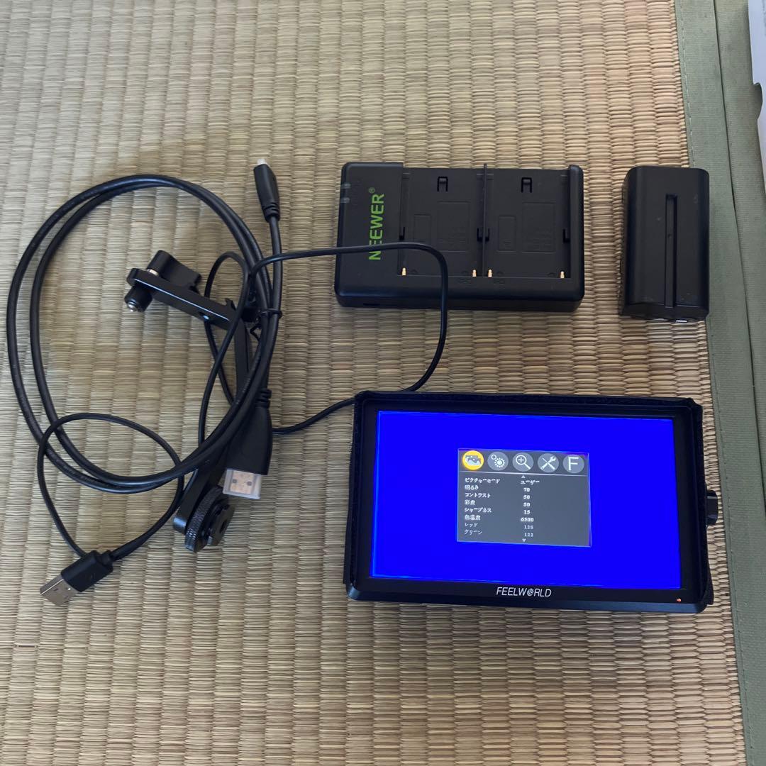 FEELWORLD FW568 バッテリー 付き