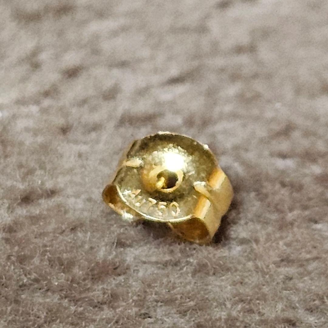 AHKAH　片耳ピアス　ダイヤ　believe　k18