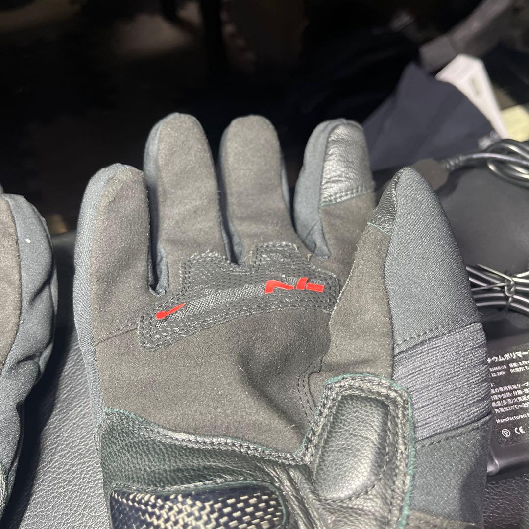 極上品KOMINE Lサイズ電熱グローブ &バッテリー付き