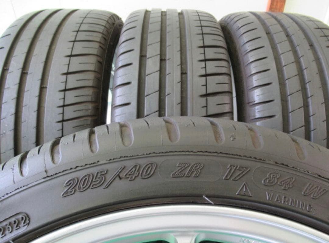 エンケイ PF01 軽量 7Jx17 4H 100 +38 205/40R17