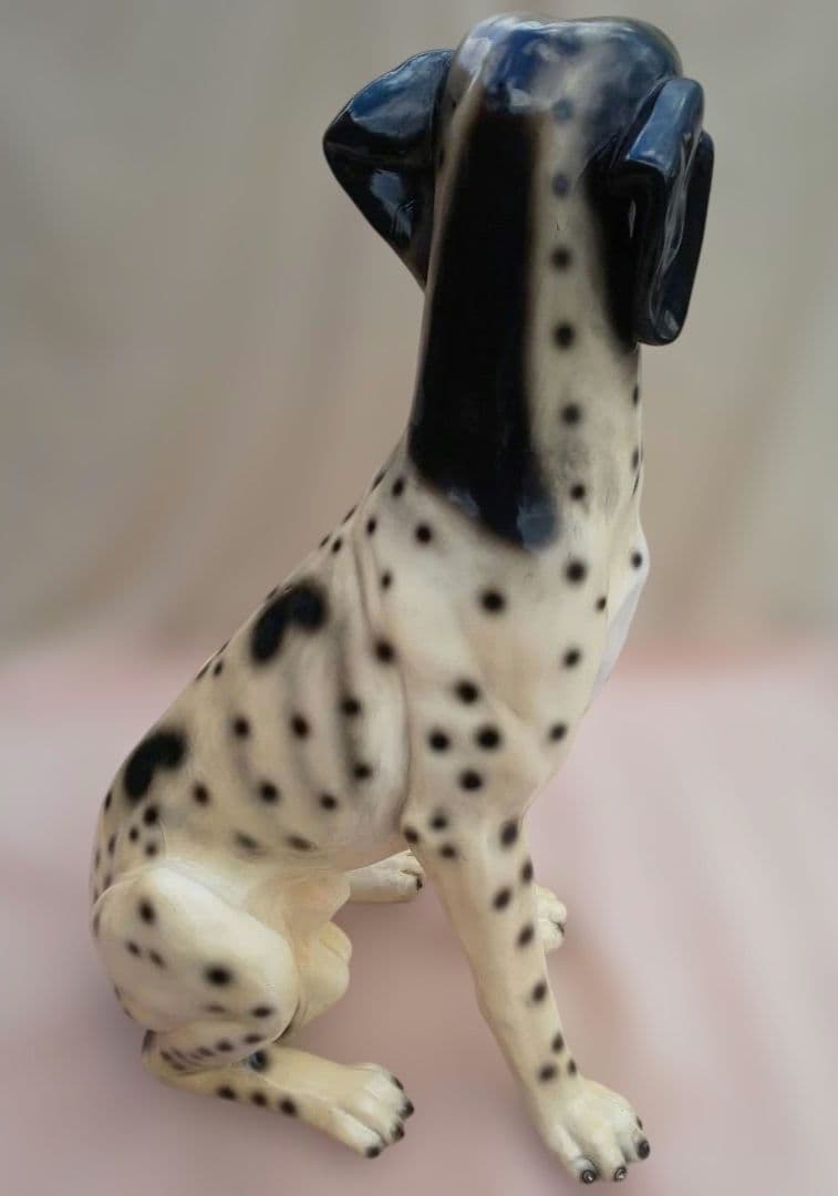 ヴィンテージ ダルメシアン 犬 陶器 置物