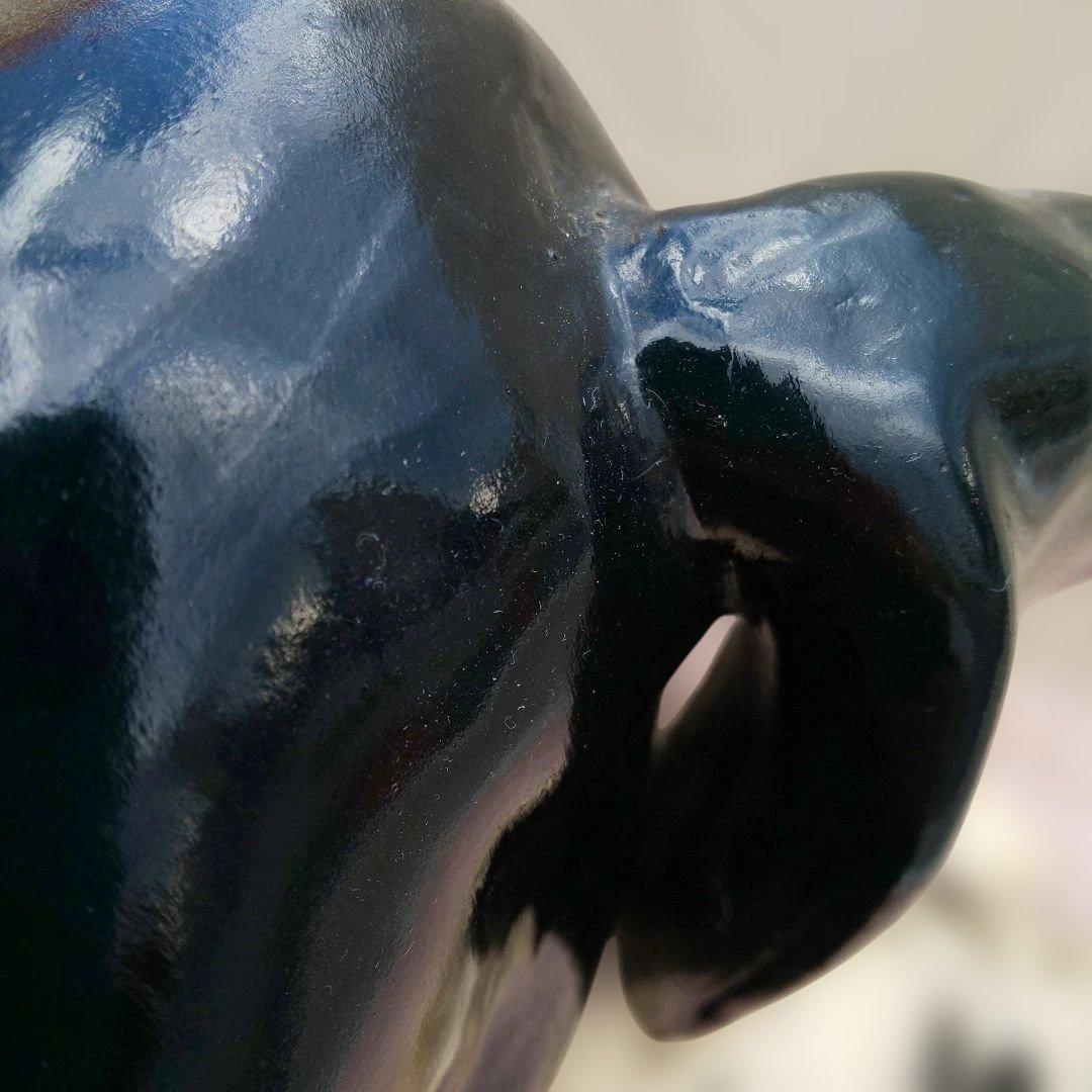 ヴィンテージ ダルメシアン 犬 陶器 置物