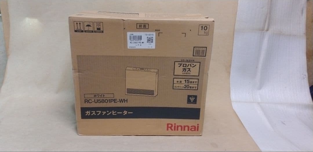 Rinnai ガスファンヒーター RC-U5801PE-WH LP プロパン