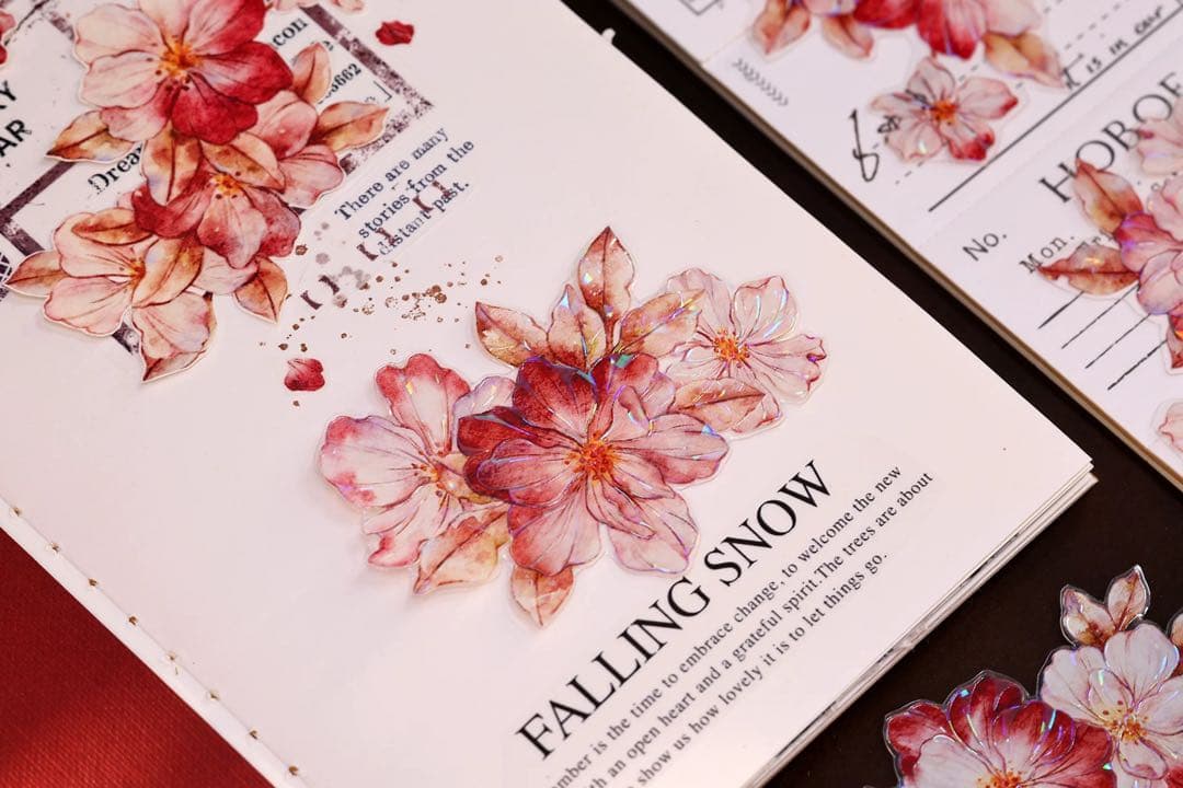 小白家文創《赤相思》海外マスキングテープ　マステ 【2509】