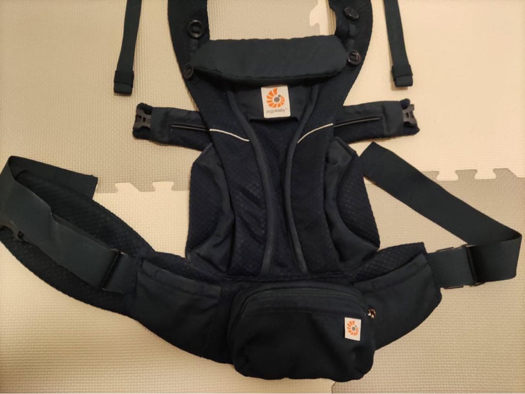 ※抱っこ紐カバー付　ネイビー 抱っこ紐 メッシュ素材　ERGObaby