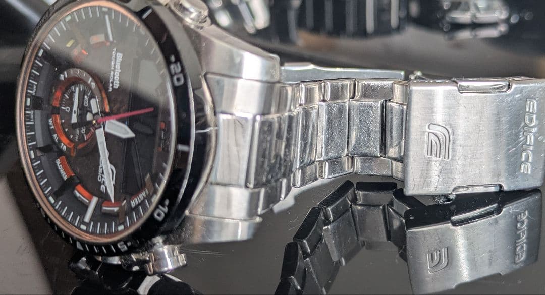 EDIFICE Bluetooth ソーラー 腕時計 ECB-800