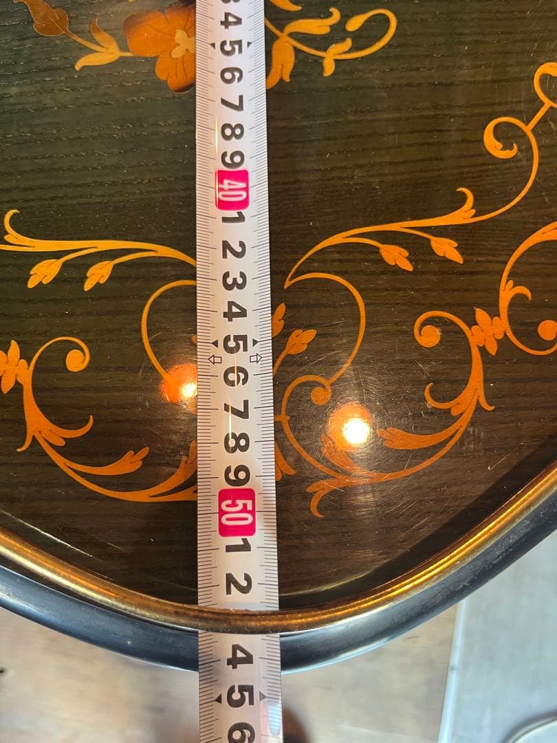 イタリア製 象嵌 ティーワゴン キッチンワゴン アンティーク インテリア