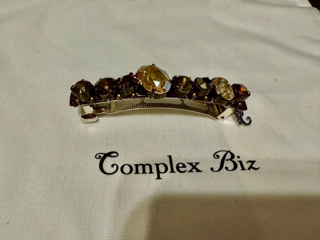 コンプレックスビズ☆バレッタは☆ブラウン系