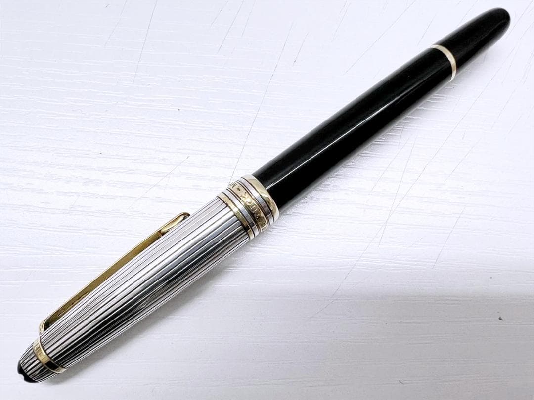 ジャンク扱い　モンブラン　ソリテール　デゥエ　万年筆　925　ペン先不明