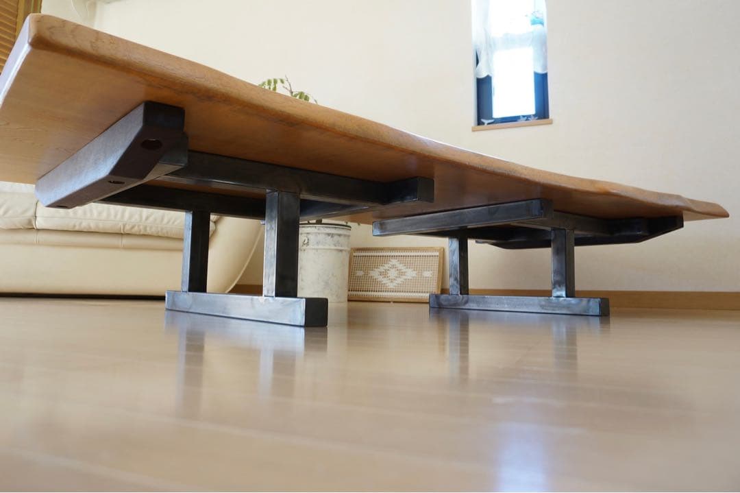 ダイニングテーブル&座卓テーブル用アイアン脚　机　サイズ変更可能