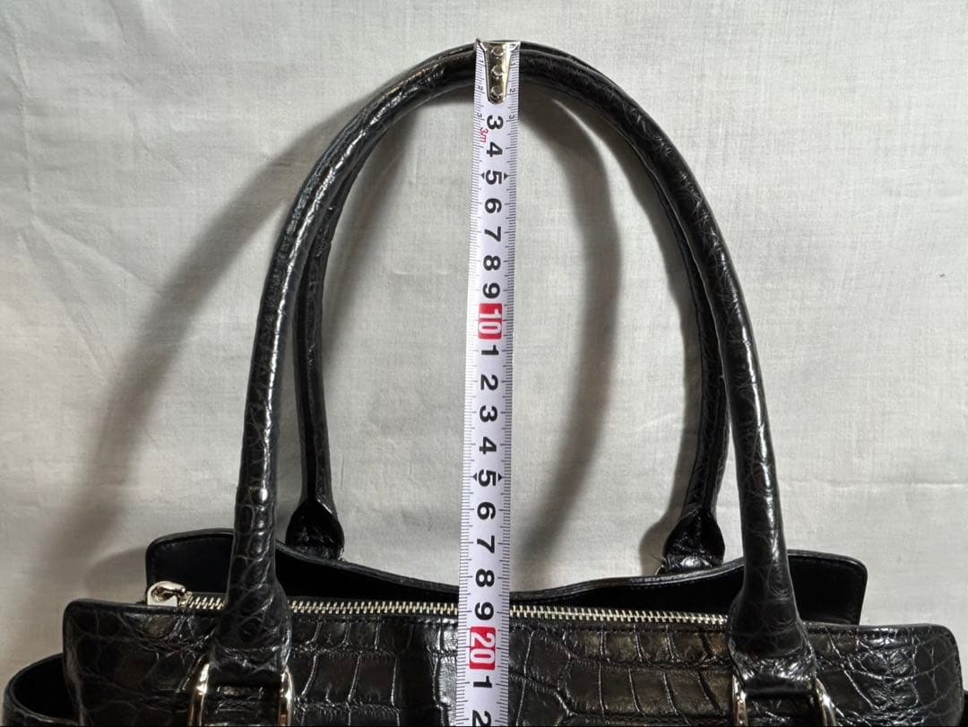 極美品 クロコダイル CROCODILE JRA バッグ マットクロコ ワニ革