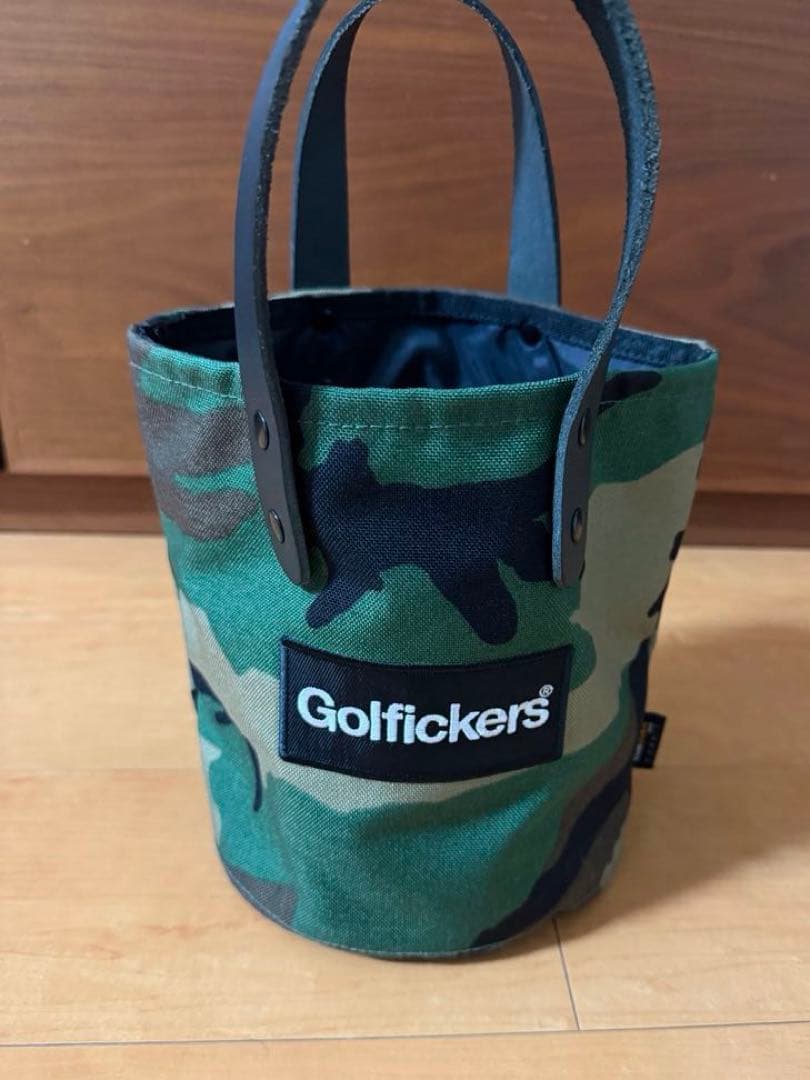 ゴルフィッカーズ golfickers カートバッグ　カートバック　カモ　美中古