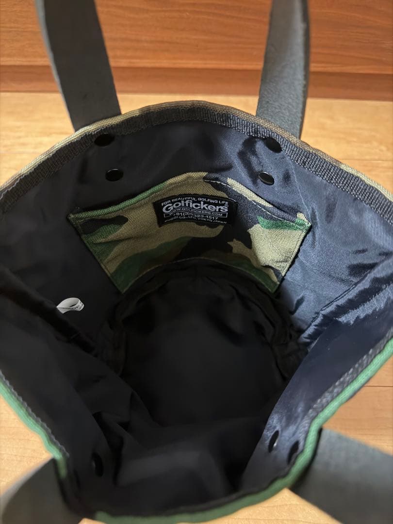 ゴルフィッカーズ golfickers カートバッグ　カートバック　カモ　美中古
