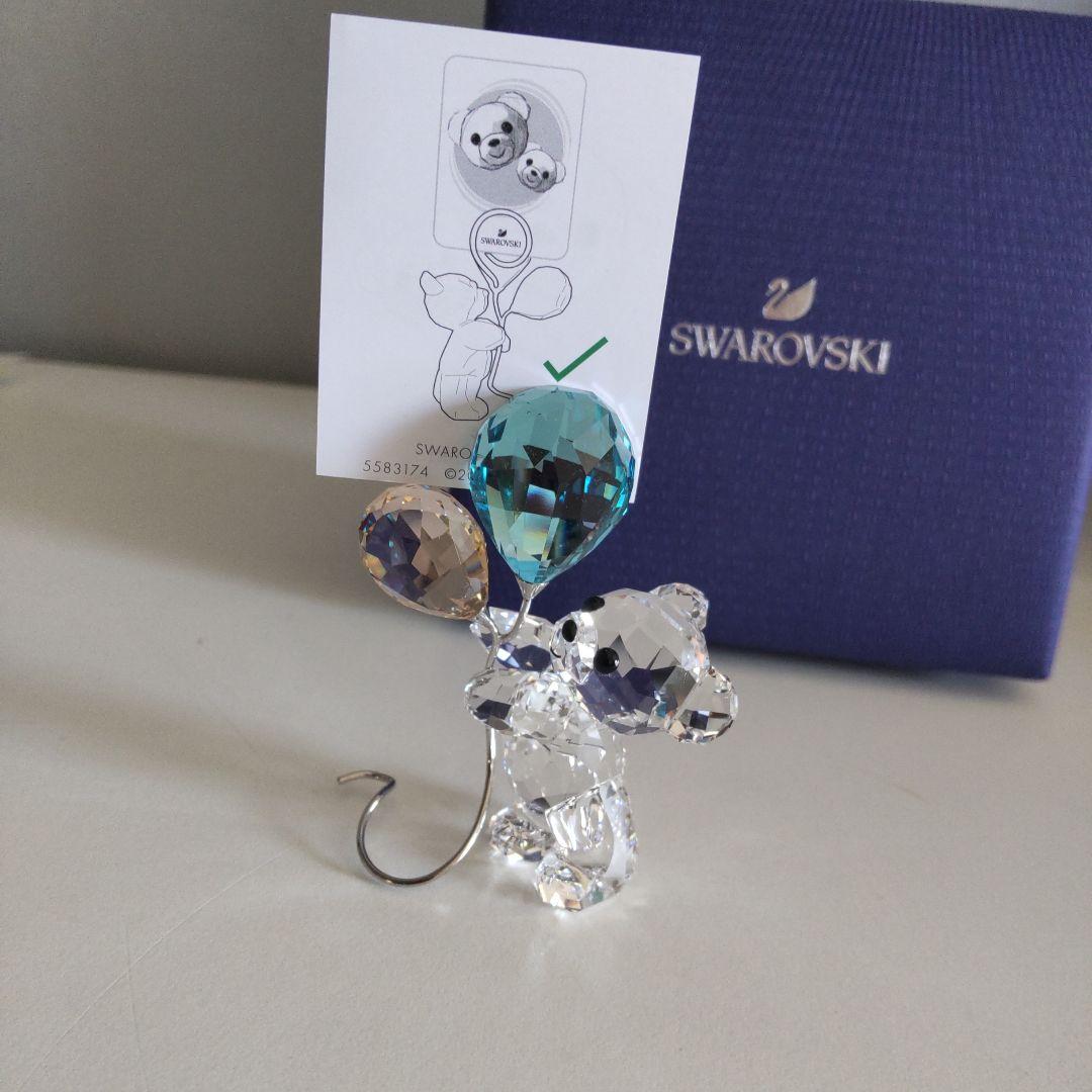 最終お値下げ スワロフスキー クリスベア 風船 フォトスタンド ギフト可